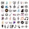 Cartoon Musical Note Stickers For Car Suitcase Skateboard Guitar Laptop Sticker