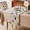 Chinese Traditional Table Runner Cotton And Linen Tea Table Mat Tassel Lace Table Cover Home Decor TV Cabinet Table Runners