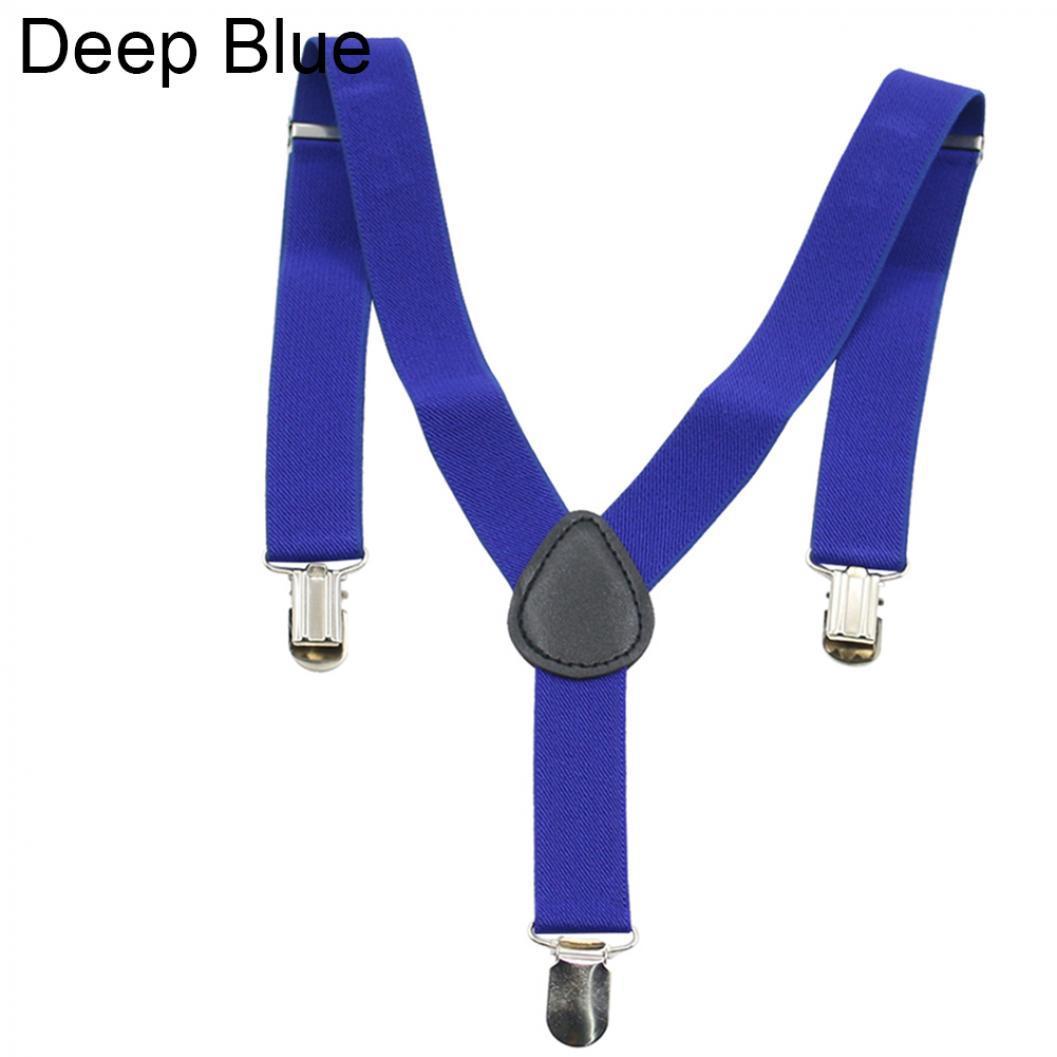 

Діти, діти, хлопчики, дівчатка, підтяжки на Y-образній спинці, еластичні регульовані підтяжки темно-синього кольору