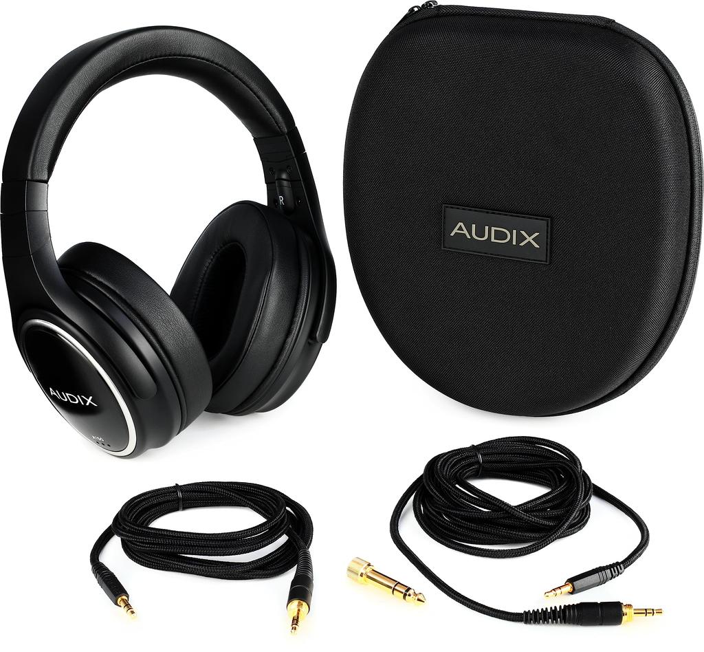 AUDIX Wyposażony w 50mm przetwornik fazowo spójny Obsługuje monitorowanie jednym uchem Słuchawki A150 Czarne Normalne Nauszne []