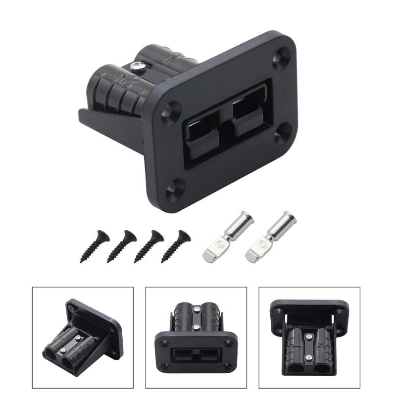 50 Amp Connector Plug for Andersons Plug Universal Flush Mount Recessed Plate