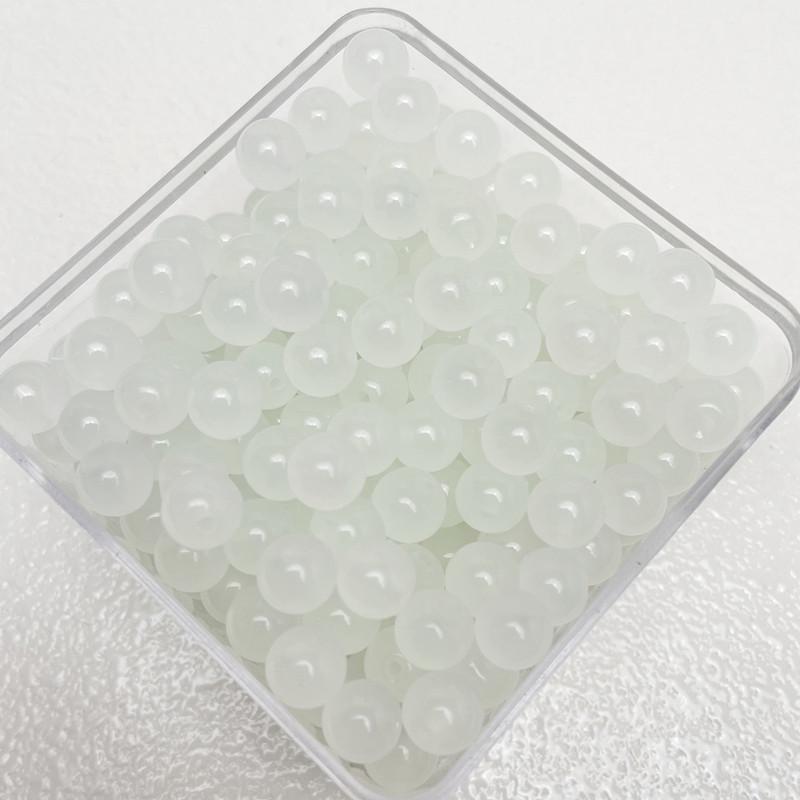 8mm Imitation Jade Glass Beads for DIY Jewelry Making, Straight Hole, Trendy Style, Loose Beads, Accessories.
