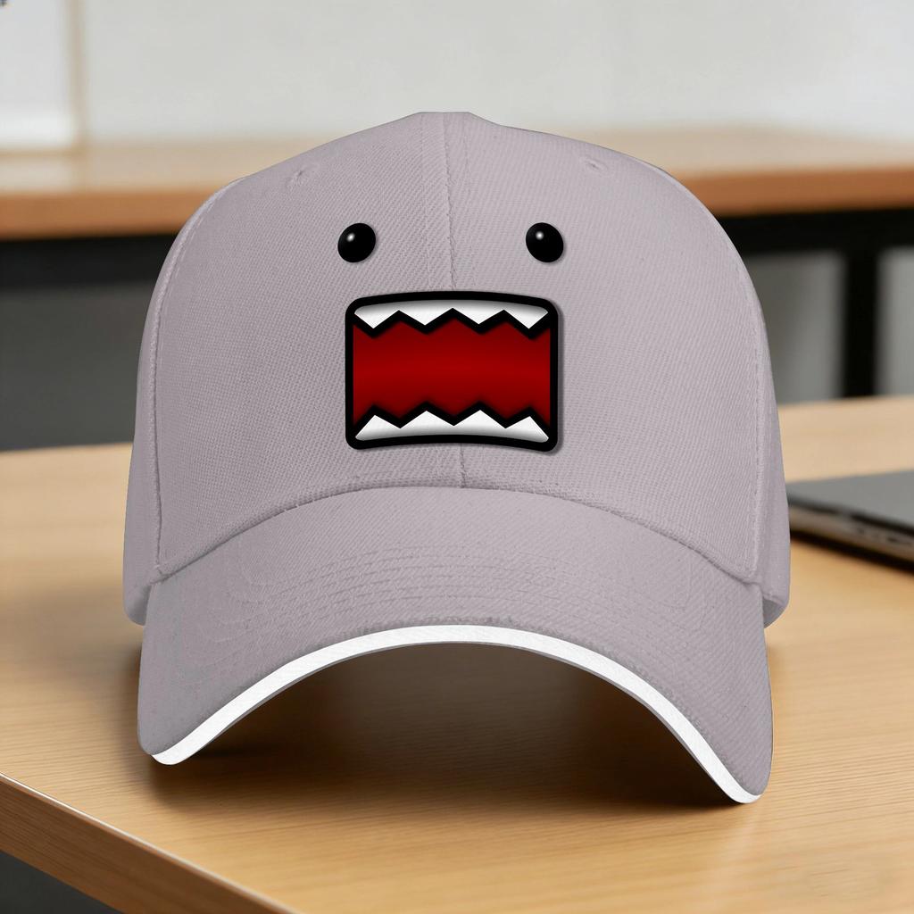 Domo Kun Shaded Casual Baseball Cap  Outdoor Sports Trucker Hat Spring Sun Visor UnisexTeens yk Cute Baseball Caps