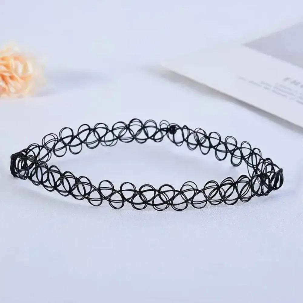 1pcs Vintage Colorful Fishline Necklaces Set-Perfect for Layering Short Choker Goth Necklace for Women