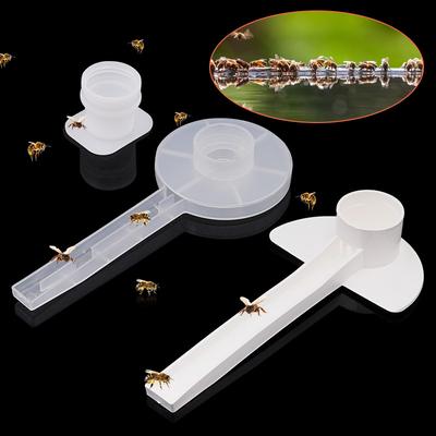 5/10/15/20Pcs Bee Feeder Honey Bee Feeders Drinking Water Waterer Watering Bees Tool White Bee Drinker Supplies Beekeeping Tools