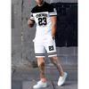 Summer Men's Casual Trendy Brand 3D Digital Print Set