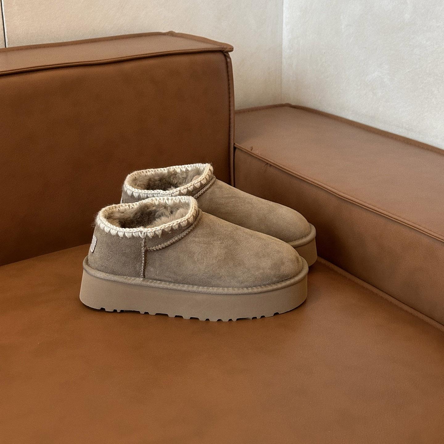 

Women s large size soft sole heightening warm fur one winter non-slip wear-resistant snow boots plush lining outdoor sports cotton boots 40