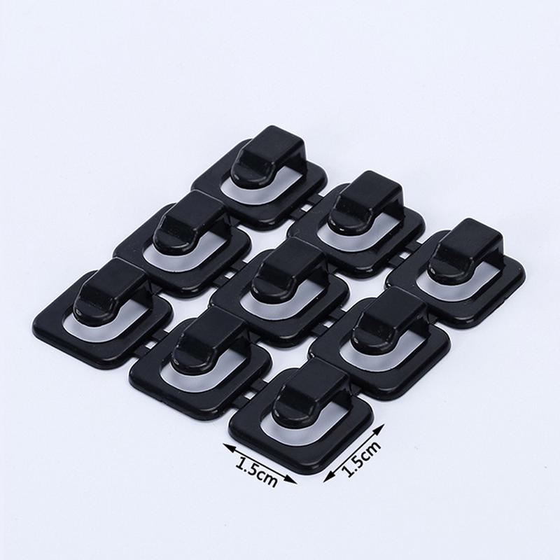 Cable Cord Wire Line Organizer Clips Fixer Desk Wall Organiser Tie Fixer Organizer uygun fiyatlı