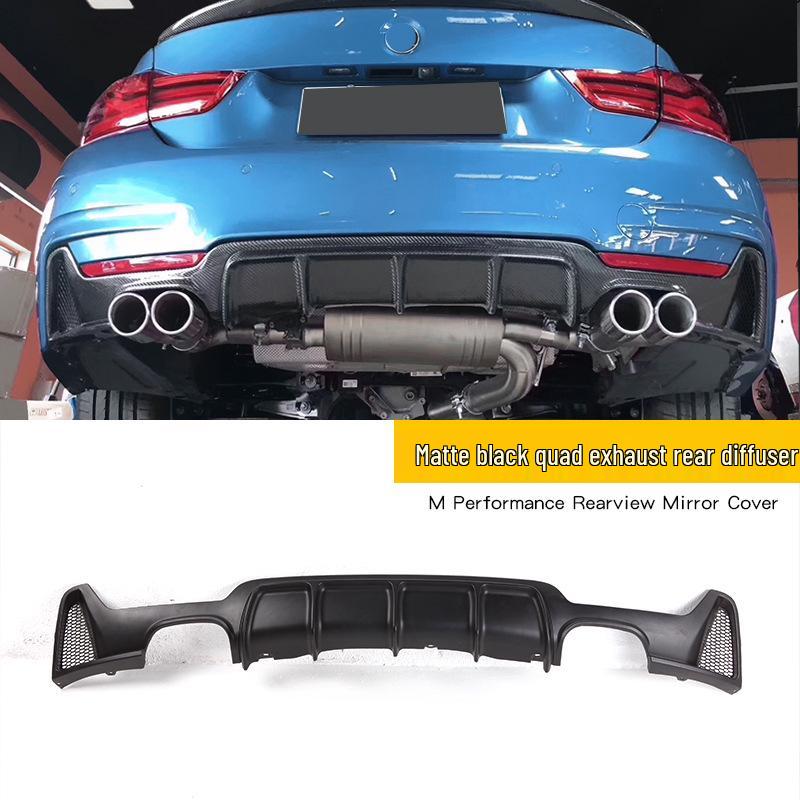 Compatible Front and Rear Lip Spoiler for BMW 4 Series 425i/430i with Quad Exhaust