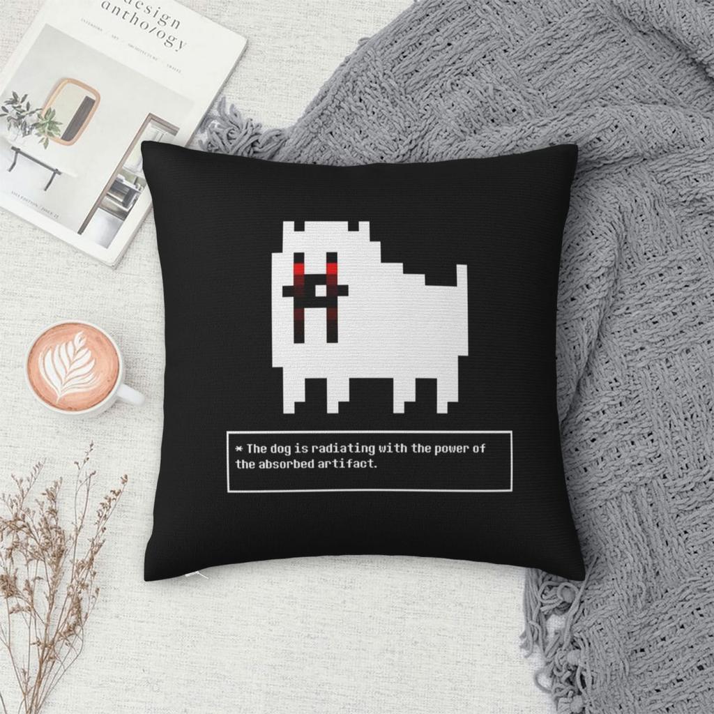 Undertale Annoying Dog Video Game Cute  Square Pillowcase Pillow Cover Cushion Throw Pillow for Home Bedroom Car