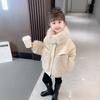 Mädchen Baumwollgepolsterter Mantel Herbst- und Winterkleidung für Babymädchen Verdickte Oberteile und Jacken