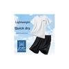 Li Ning American Retro High Street Comfortable Fashion Simple Solid Color Versatile Loose Soft Skin-Friendly Casual Sports Suit MBZH155-2+MBZH023-1