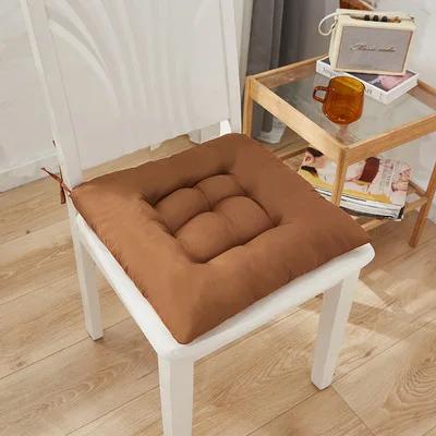 Thicken Sanded Cushion Chair Cushion Restaurant Kitchen Office Decoration Computer Cushion Tied To The Seat Chair Decoration