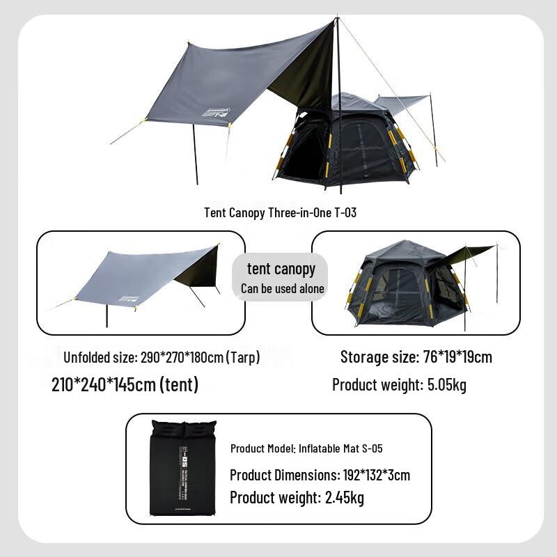 Cuoshan T-03 Automatic Pop-Up Camping Canopy Tent