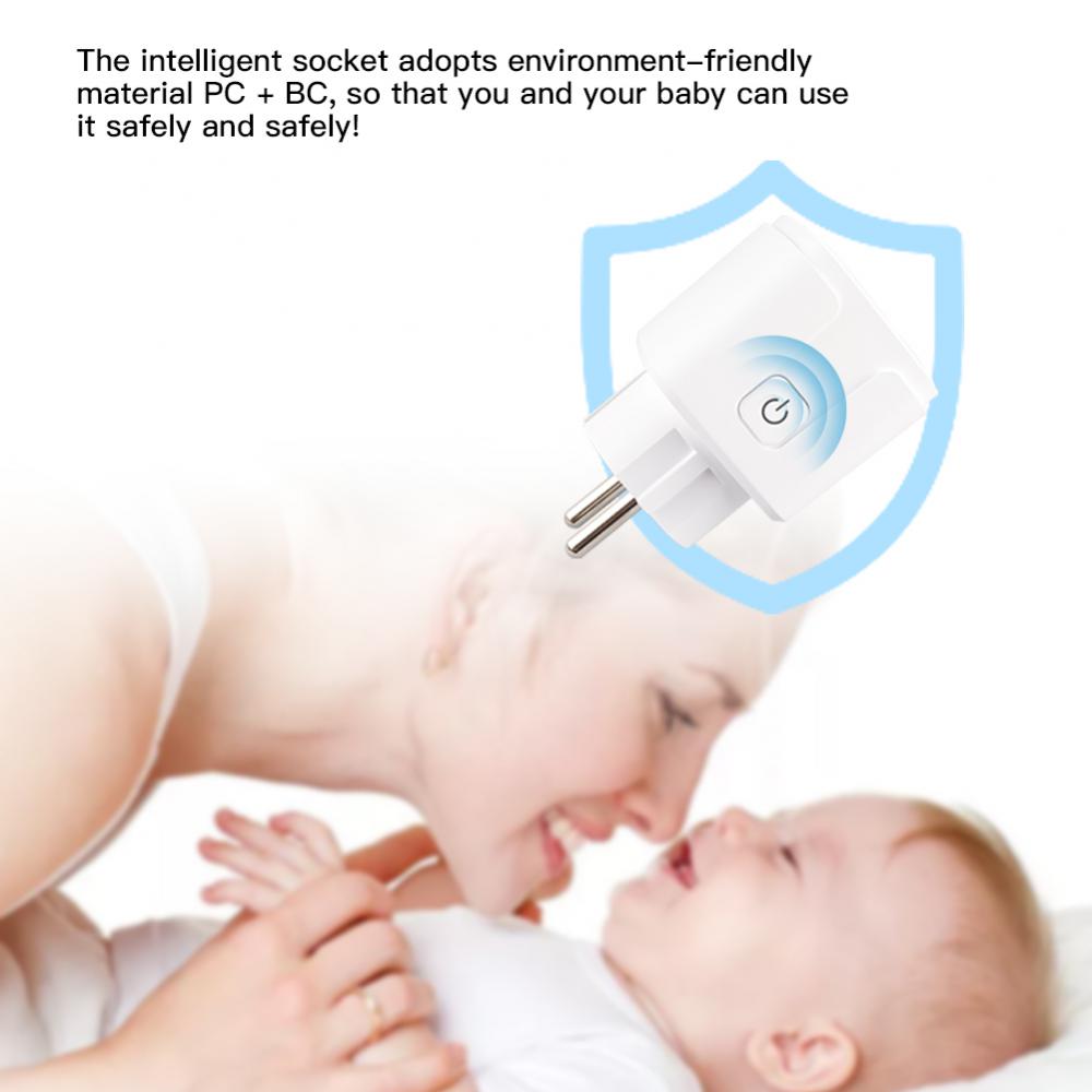 Corui Homekit Wifi Smart Socket Wifi Eu Electrical Outlets Plug Apple Dohome Support Alexa Google Assistant Siri Voice Control