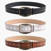 Retro Style Embossed Pu Ladies Belt With Metal Pin Buckle For Fashion Pairing