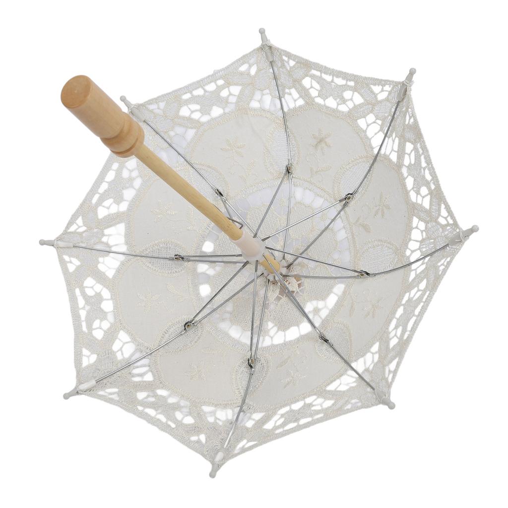 Lace Wedding Umbrella Wedding Bridal Lace Umbrella Decorative   Umbrella Photography Prop for Party Camping