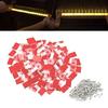 100Pcs LED Strips Light Holder Self-adhesive Wire Bundle Holder Mount Clip LED Strips Light Mounting Brackets Enduring