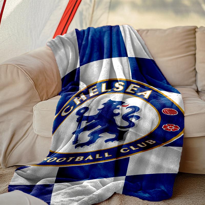 שמיכה אחת של צ'לסי FC, שמיכת יום האהבה נעימה, שמיכת תנומה רב-תכליתית זמינה בכל ארבע העונות