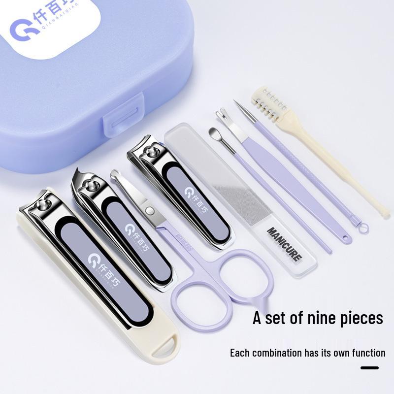 Stainless Steel Nail Clipper and Cuticle Nipper Set for Complete Manicure and Foot Care