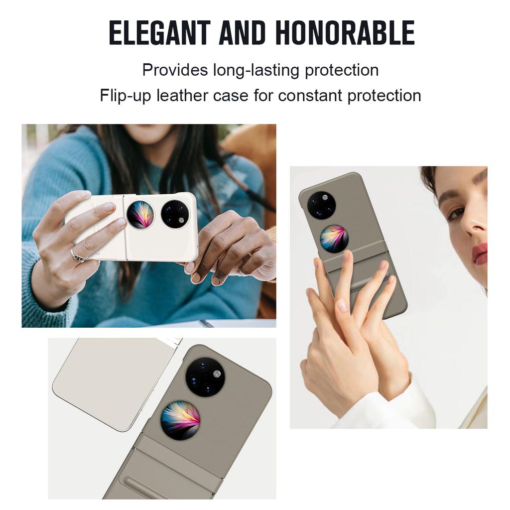Official Leather Case For Huawei P60 Pocket Case Retro Business Shell Phone Cover For Huawei P60 Pocket Cover