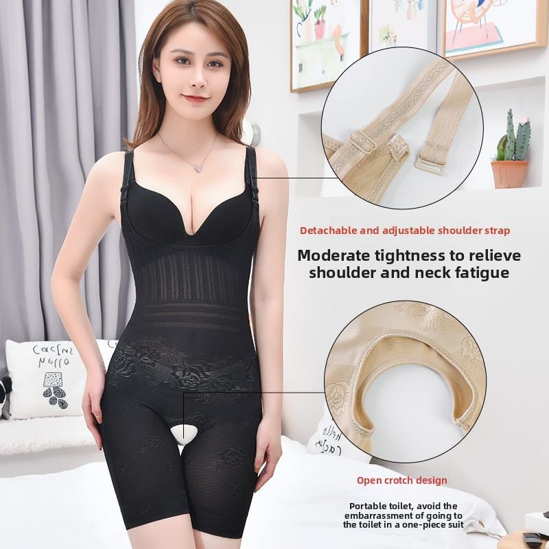 Shapewear Übergröße Einteiliger Strapsgürtel Bauchkontrolle Taillenformer Po-Lifter Sommer Leichte Slips