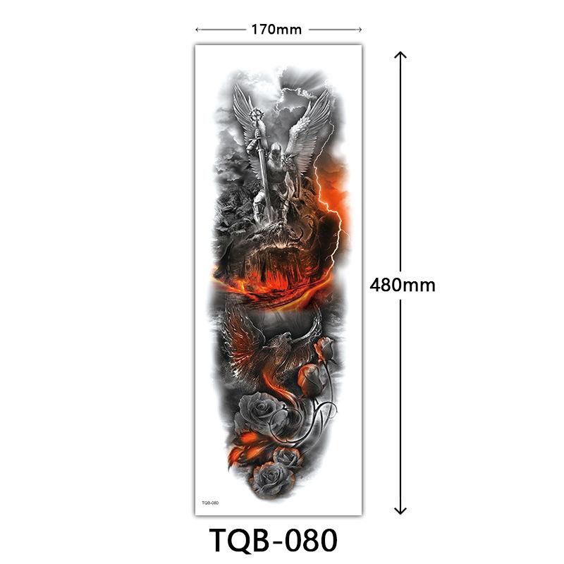 

Наклейка-тату на всю руку, Наклейка-тату на всю руку с большой картинкой, Наклейка-тату с цветами на руку Тату 170*480mm