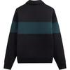 Kith Color-Blocked Nelson Collared Pullover Black Men Tops KHM031653-001