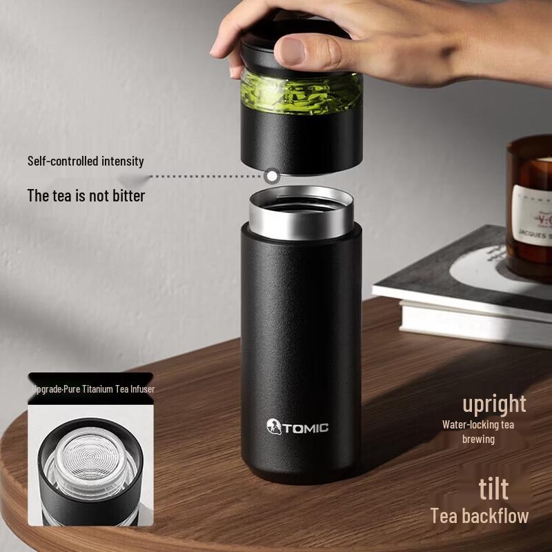TOMIC Tea Infuser Vacuum Insulated Mug