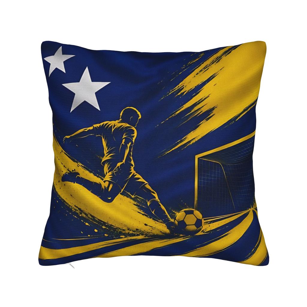 TEAM CURACAO Soccer Sport Square Pillowcases Polyester Sofa Cushion Cover Cute Decor Pillow Cover