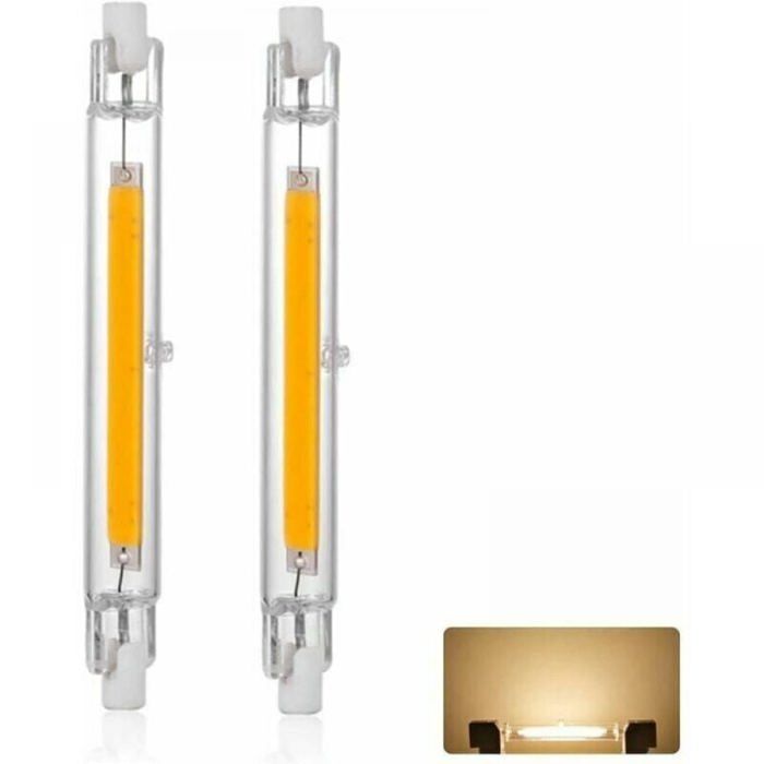 Ampoule LED R7S 118mm 20W Dimmable, Blanc Chaud 3000K 3000LM, Linéaire Remplacer Lampe Halogène J118 20W, Éclairage à 36 Étiquette