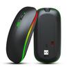 HXSJ Wireless Mouse Rechargeable for Windows XP Vista Me 2.4G Colorful Light Office Supply M40Black