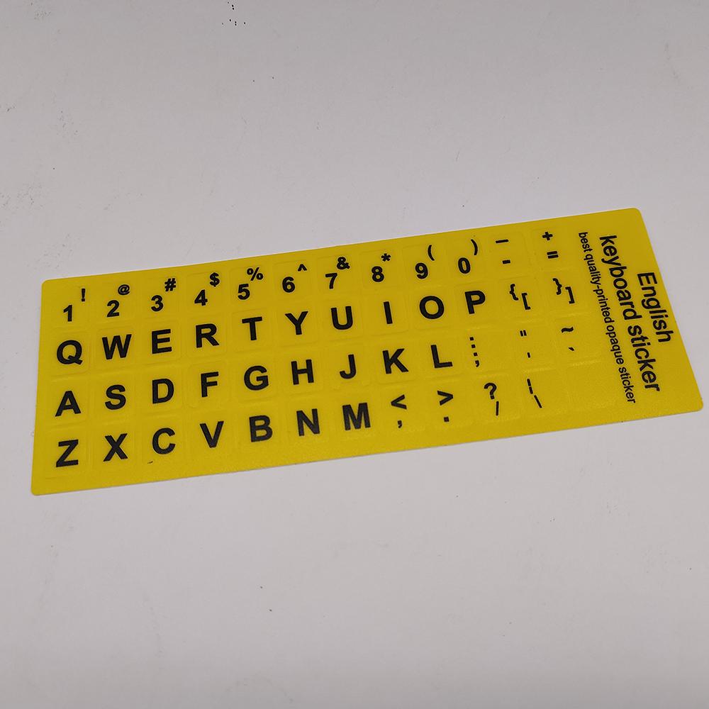 English Letters Keyboard Stickers For Notebook Computer Laptop Accessories Keyboard Covers Colourful Waterproof And Austproof