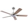 52-Zoll Deckenventilator mit Licht und Fernbedienung, für Schlafzimmer, 5 Flügel, Dimmbares LED-Licht, Umkehrbarer 6-stufiger Motor, Speicherfunktion, Leiser DC