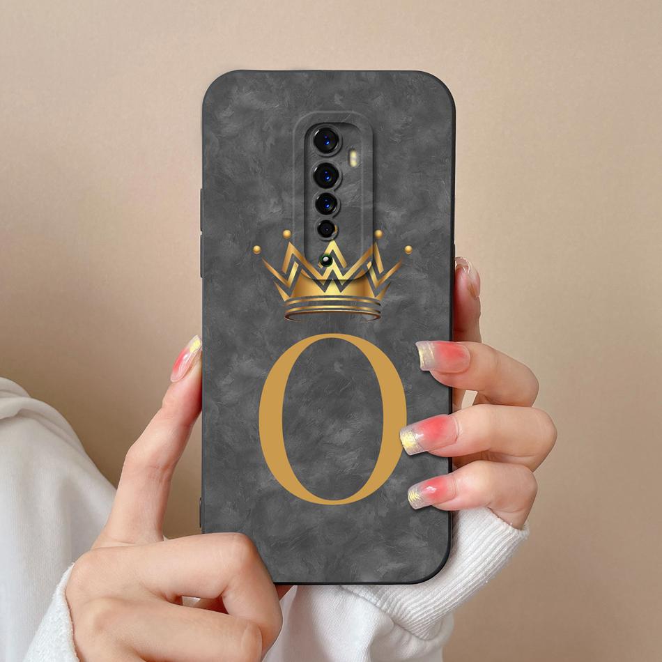 For Oppo Reno 2 2Z 2F Phone Case Creative Letters Camera Protection Bumper For Oppo Reno2 Soft Smooth Liquid Silicone Back Cover