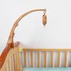 Clamp Mount Baby Crib Mobile Wood Grain Infant Bed Decor Detachable Bed Hanging Toy  Infant Bed