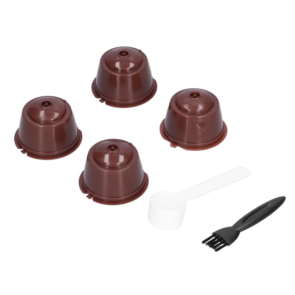 Wiederbefüllbare Kaffeekapsel Wiederverwendbarer Kaffeefilter für Gusto Maschine mit Löffel Bürste