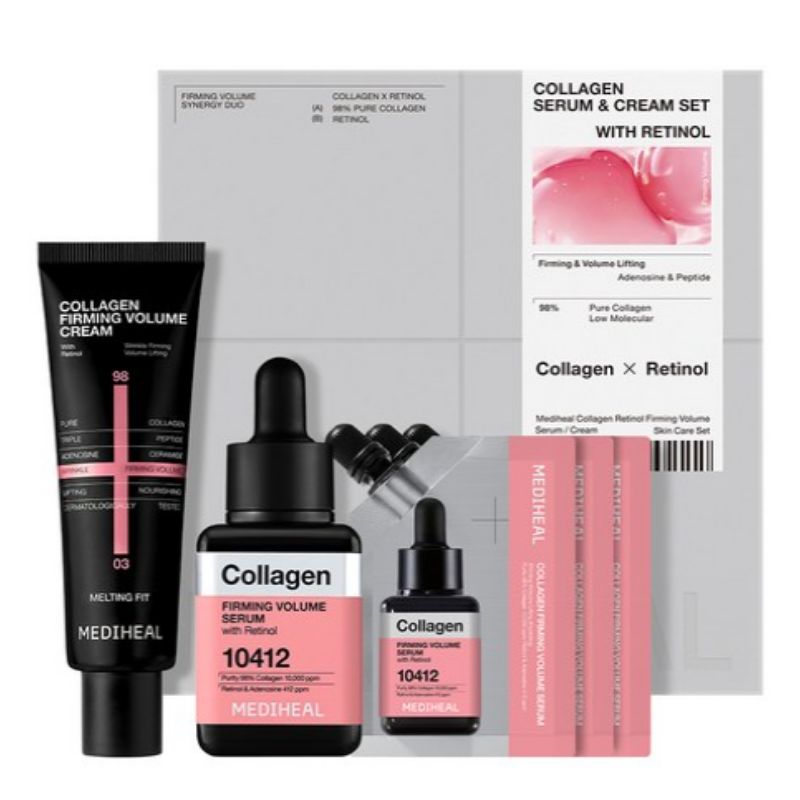

MEDIHEAL Collagen Filling Voluming Skincare Special Set (Serum 40ml + Cream 50ml + Serum 10ml x 3ea)