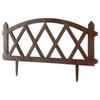 4X Płotek Ogrodowy Brązowy Border Palisada Obrzeże Trawnika Grządki 228 Cm