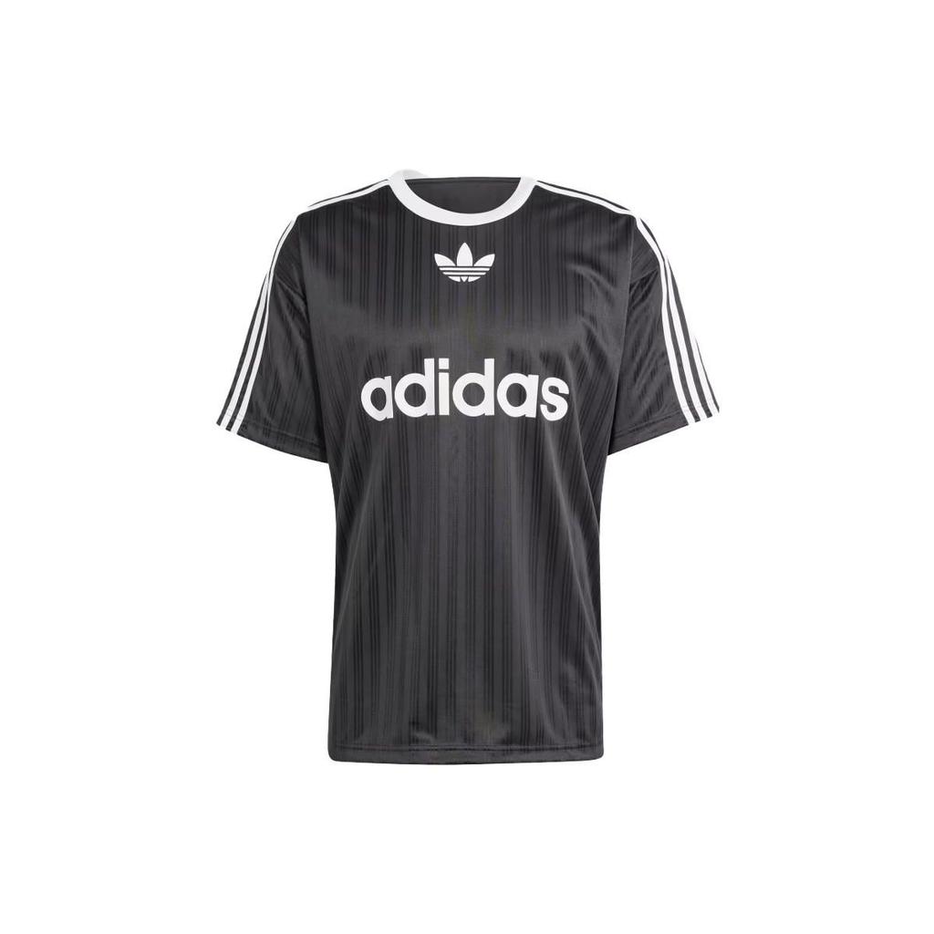 adidas Originals Retro Gestreiftes Kurzarm-T-Shirt Schwarz IU2341
