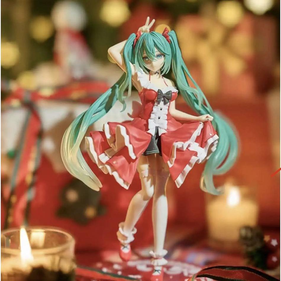 20cm Anime Figure Hatsune Miku The Artist Bunny Girls Sexy Action Figure Cute And Charming Car Ornaments Playthings Kid Collectible Model Doll Toy