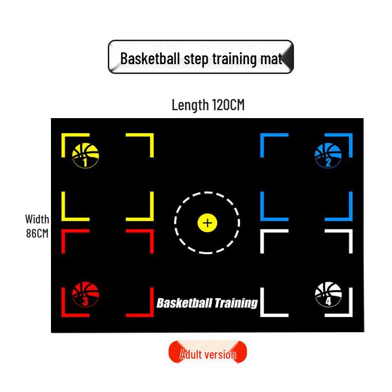 Covor de antrenament pentru baschet antiderapant, extra mare, gros, cu reducere a zgomotului – Rebound excelent și covor de cauciuc flexibil pentru joc de picioare