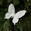 Clip-On Christmas Sequin Butterfly Ornament Pearl Christmas Butterfly  Window Display