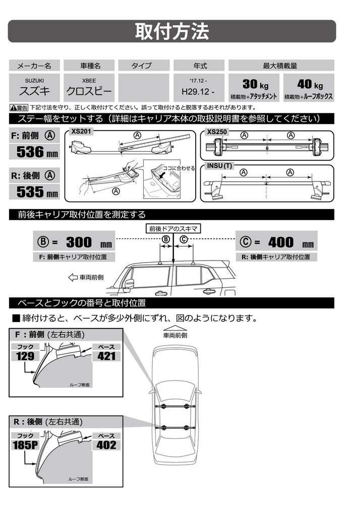 Carmate INNO Base Carrier Fit Kit K698 for Suzuki XBEE MN71S 2017-Current