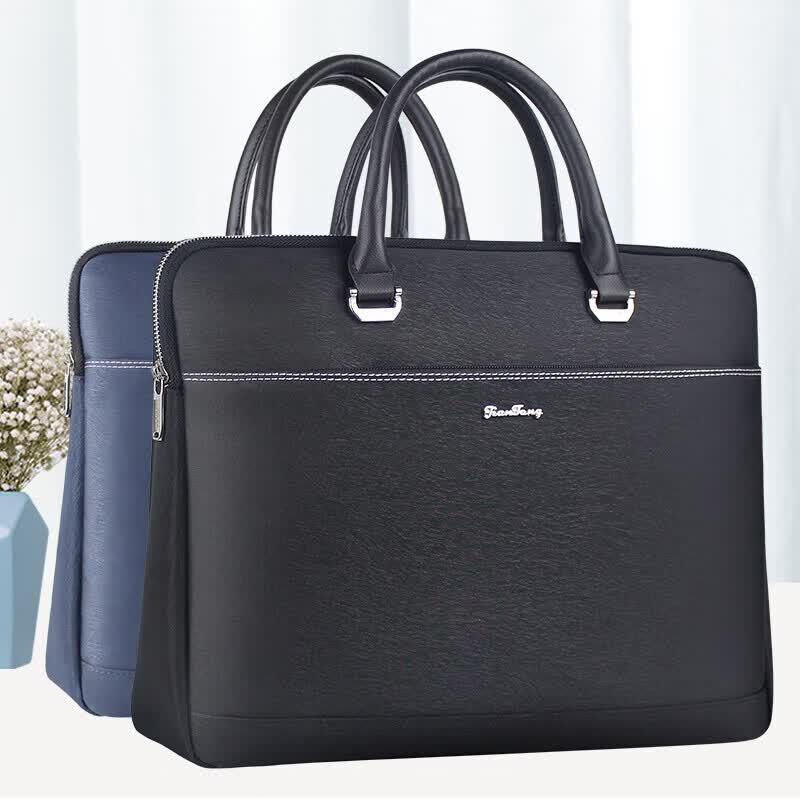 Men s Multi-layer Canvas Business Briefcase