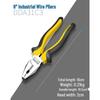 6-inch & 8-inch Multipurpose Industrial Grade Needle Nose & Diagonal Nose Pliers – Electrician's Steel Hand Tool