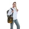 Star In Blackground Pattern Insulated Lunch Bag for Kids School Cooler Thermal Food Box Tote Portable Lunch Boxes Container