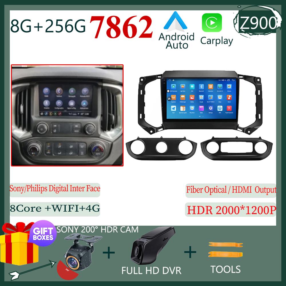 Android 14 For Chevrolet TrailBlazer 2017 - 2019 S10 Colorado For Isuzu D-MAX Dmax MU-X Multimedia Navigation GPS Video 5G DVD