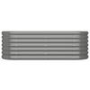Raised Garden Bed Galvanized Steel 114 X 40 X 36 Cm Gray