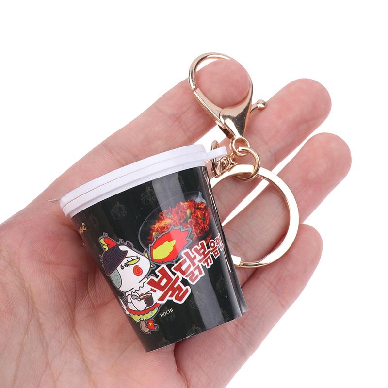 1 Piece Bowl Noodle Turkey Noodles Spicy Ramen Charm Mini Snacks Bag Pendant Simulation Instant Noodles Keychain Christmas Gifts